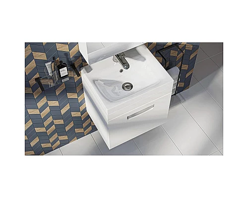 Купить Тумба белый матовый 49,3 см Velvex Estea tpEST.50.1Y-233 в магазине сантехники Santeh-Crystal.ru