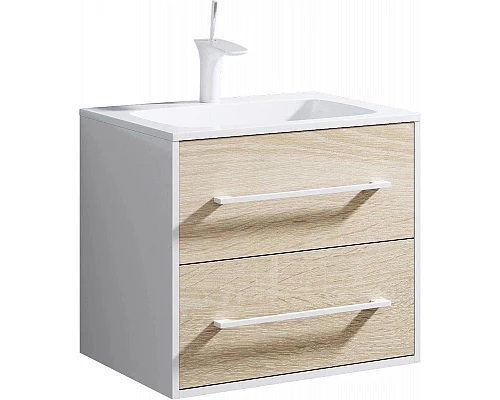 Заказать Комплект мебели дуб сонома/белый глянец 61,5 см Aqwella 5 Stars Miami Mai.01.06 + Mal.06.04.D + Mai.02.06 в магазине сантехники Santeh-Crystal.ru