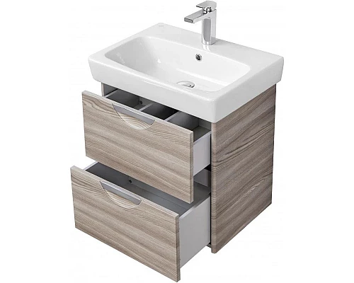 Приобрести Комплект мебели дуб фьорд 60 см Акватон Сильва 1A211801SIW60 + 1WH302186 + 1A216202SIW60 в магазине сантехники Santeh-Crystal.ru