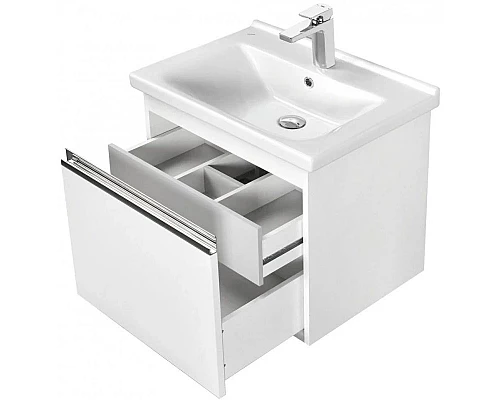 Заказать Комплект мебели белый глянец 60 см Акватон Капри 1A230101KP010 + 1WH302421 + 1A230302KP010 в магазине сантехники Santeh-Crystal.ru