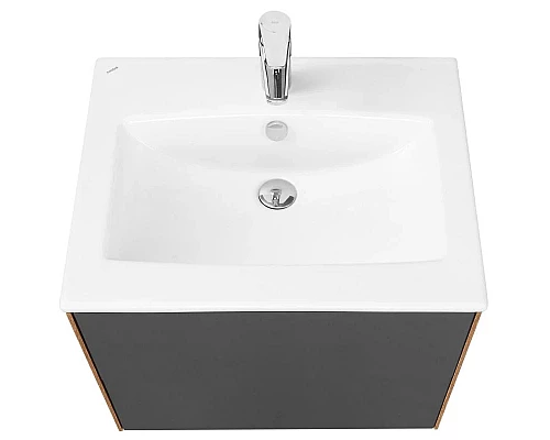 Заказать Комплект мебели графит софт/дуб веллингтон 60 см Акватон Сохо 1A258001AJA00 + 1WH501606 + 1A258302AJA0R в магазине сантехники Santeh-Crystal.ru