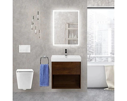 Приобрести Тумба Rovere Scuro 57,2 см BelBagno Neon NEON-600-1C-SO-RS в магазине сантехники Santeh-Crystal.ru