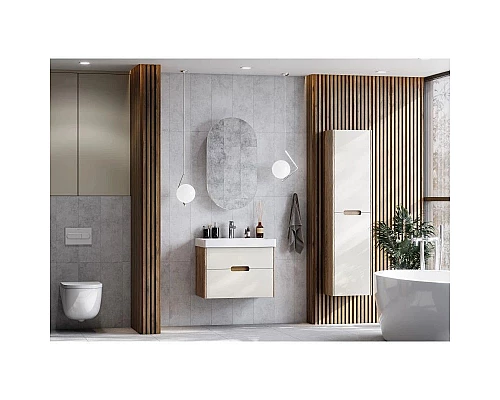 Заказать Комплект мебели бежевый/дуб веллингтон 70,5 см Акватон Оливия 1A254301OLVG0 + 1WH501628 + 1A256402A1010 в магазине сантехники Santeh-Crystal.ru