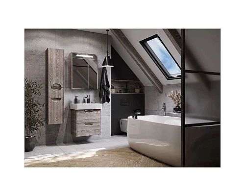 Приобрести Комплект мебели дуб фьорд 60 см Акватон Сильва 1A211801SIW60 + 1WH302186 + 1A216202SIW60 в магазине сантехники Santeh-Crystal.ru