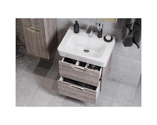 Приобрести Комплект мебели дуб фьорд 60 см Акватон Сильва 1A211801SIW60 + 1WH302186 + 1A216202SIW60 в магазине сантехники Santeh-Crystal.ru