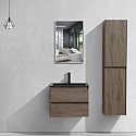 Комплект мебели темный дуб 60 см Vincea Luka VMC-2L600RO + VCB-13600B + VLM-2J600