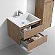 Приобрести Тумба с раковиной натуральный дуб 60 см Vincea Luka VMC-2L600NO + VCB-13600W в магазине сантехники Santeh-Crystal.ru