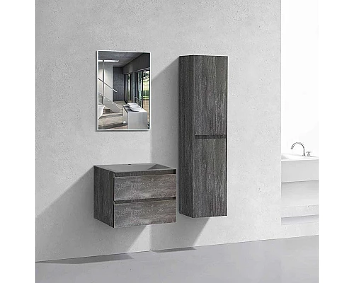 Купить Тумба с раковиной серый камень 60 см Vincea Luka VMC-2L600GS + VCB-13600G в магазине сантехники Santeh-Crystal.ru