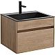 Приобрести Комплект мебели натуральный дуб 60 см Vincea Chiara VMC-2C600NO + VCB-13600B + VLM-3VN600 в магазине сантехники Santeh-Crystal.ru