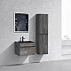 Заказать Тумба с раковиной серый камень 60 см Vincea Chiara VMC-2C600GS + VCB-13600B в магазине сантехники Santeh-Crystal.ru