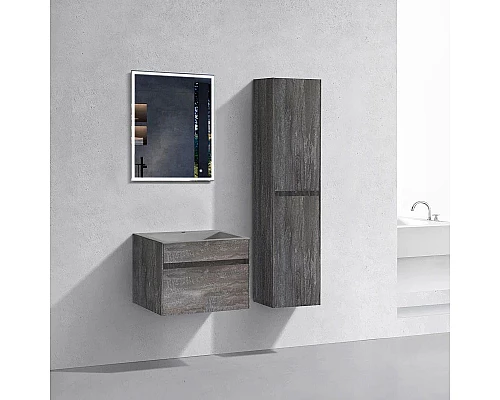 Заказать Комплект мебели серый камень 60 см Vincea Chiara VMC-2C600GS + VCB-13600G + VLM-3VN600 в магазине сантехники Santeh-Crystal.ru