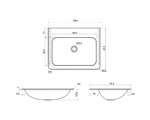Приобрести Тумба с раковиной темный дуб 59,4 см Vincea Paola VMC-2P600RW + VCB-2VP600B в магазине сантехники Santeh-Crystal.ru