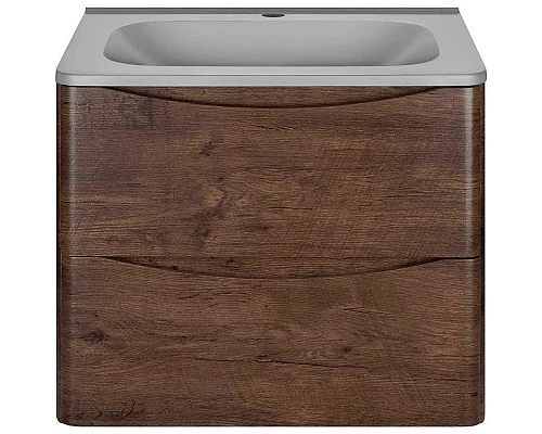 Заказать Комплект мебели темный дуб 59,4 см Vincea Paola VMC-2P600RW + VCB-2VP600G + VLM-2N700+ в магазине сантехники Santeh-Crystal.ru