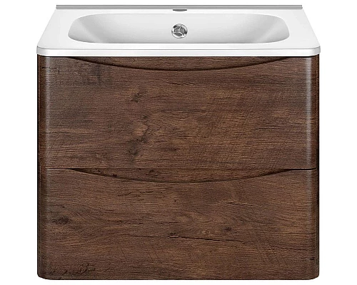 Заказать Комплект мебели темный дуб 59,4 см Vincea Paola VMC-2P600RW + VCB-2VP600W + VLM-2D550 в магазине сантехники Santeh-Crystal.ru