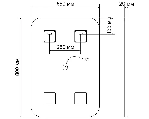 Заказать Комплект мебели белый глянец 59,4 см Vincea Paola VMC-2P600GW + VCB-2VP600W + VLM-2D550 в магазине сантехники Santeh-Crystal.ru