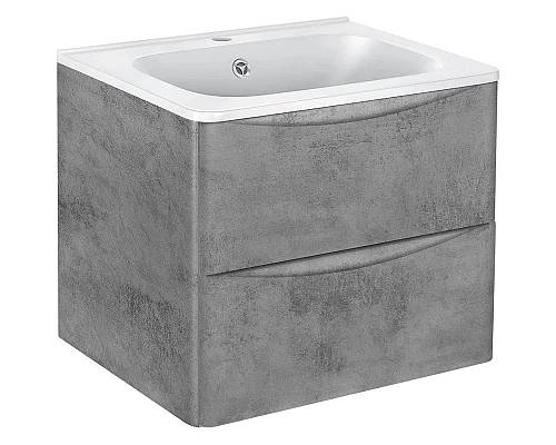 Приобрести Тумба с раковиной бетон 59,4 см Vincea Paola VMC-2P600BT + VCB-2VP600W в магазине сантехники Santeh-Crystal.ru