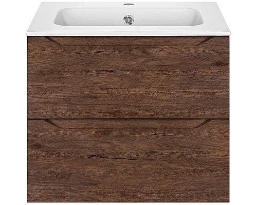 Приобрести Комплект мебели темный дуб 61 см Vincea Norma VMC-2N600RW + VCB-2N600W + VLM-2J600 в магазине сантехники Santeh-Crystal.ru
