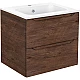 Приобрести Комплект мебели темный дуб 61 см Vincea Norma VMC-2N600RW + VCB-2N600W + VLM-2J600 в магазине сантехники Santeh-Crystal.ru