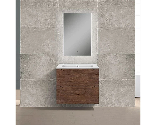 Приобрести Комплект мебели темный дуб 61 см Vincea Norma VMC-2N600RW + VCB-2N600W + VLM-2J600 в магазине сантехники Santeh-Crystal.ru