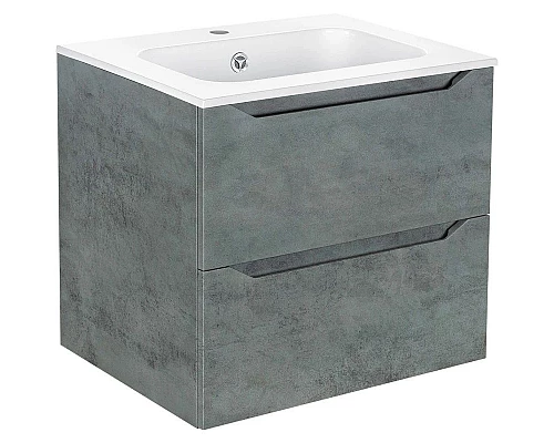 Приобрести Тумба с раковиной бетон 61 см Vincea Norma VMC-2N600BT + VCB-2N600W в магазине сантехники Santeh-Crystal.ru