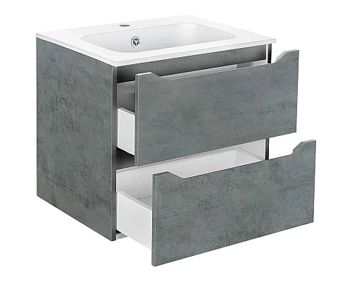 Приобрести Тумба с раковиной бетон 61 см Vincea Norma VMC-2N600BT + VCB-2N600W в магазине сантехники Santeh-Crystal.ru