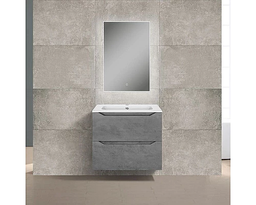 Купить Комплект мебели бетон 61 см Vincea Norma VMC-2N600BT + VCB-2N600W + VLM-2J600 в магазине сантехники Santeh-Crystal.ru