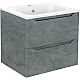 Купить Комплект мебели бетон 61 см Vincea Norma VMC-2N600BT + VCB-2N600W + VLM-2J600 в магазине сантехники Santeh-Crystal.ru
