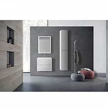 Комплект мебели белый глянец 61,5 см Vincea Mia VMC-2MC600GW + VBS-13960 + VLM-2B600