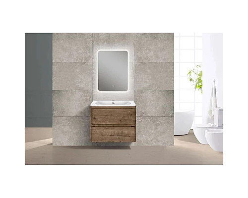 Приобрести Комплект мебели дуб винтаж 59,4 см Vincea Vico VMC-2V600VO + VCB-2VP600W + VLM-2A685 в магазине сантехники Santeh-Crystal.ru