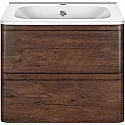 Тумба с раковиной темный дуб 59,4 см Vincea Vico VMC-2V600RW + VCB-2VP600W