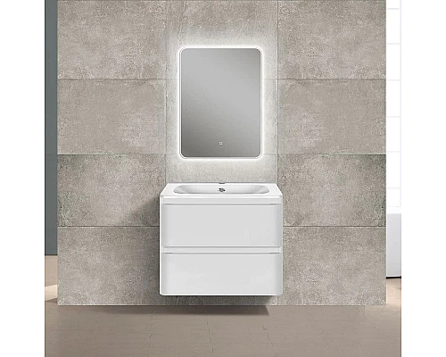 Купить Комплект мебели белый глянец 59,4 см Vincea Vico VMC-2V600GW + VCB-2VP600W + VLM-2A685 в магазине сантехники Santeh-Crystal.ru