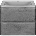 Тумба с раковиной бетон 59,4 см Vincea Vico VMC-2V600BT + VCB-2VP600G