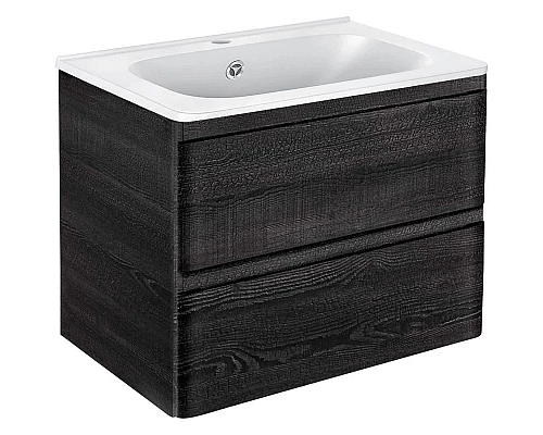 Купить Комплект мебели черное дерево 59,4 см Vincea Vico VMC-2V600CN + VCB-2VP600W + VLM-3AU900 в магазине сантехники Santeh-Crystal.ru