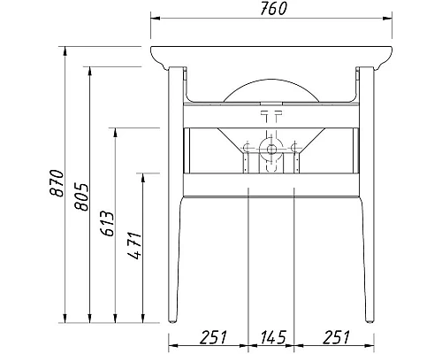 Заказать Тумба керамик 64,6 см Caprigo Jersey 34311-TP812 в магазине сантехники Santeh-Crystal.ru