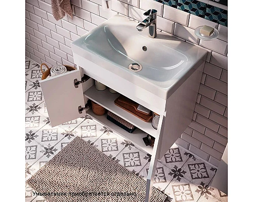 Заказать Тумба белый матовый 59,2 см IDDIS Zodiac ZOD6CD0i95 в магазине сантехники Santeh-Crystal.ru