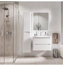 Комплект мебели белый глянец 70 см Grossman Адель 107006 + 4627173210232 + 207004