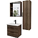 Приобрести Комплект мебели темный дуб 71 см Grossman Форта 1070032 + 15840 + 2070022 в магазине сантехники Santeh-Crystal.ru