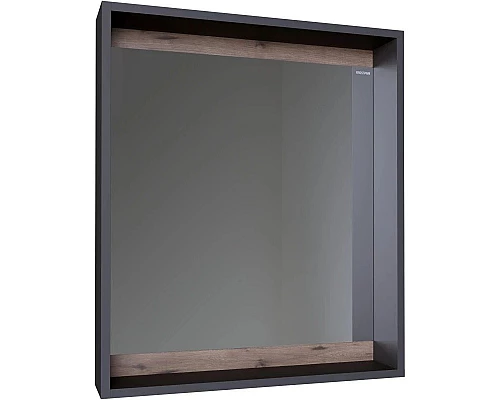 Заказать Комплект мебели дуб веллингтон/графит 60 см Grossman Смарт 106009 + GR-3012 + 206007 в магазине сантехники Santeh-Crystal.ru