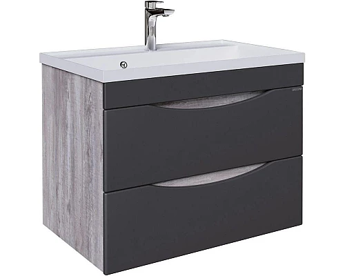 Приобрести Тумба с раковиной бетон пайн/графит матовый 70,1 см Grossman Талис 107010 + 4627173210171 в магазине сантехники Santeh-Crystal.ru