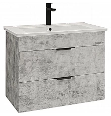 Тумба с раковиной бетон 66 см Grossman Кросс 106501 + Y18296