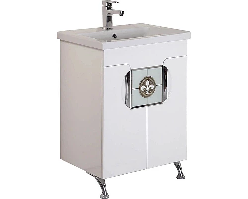 Заказать Тумба белый глянец 56 см Onika Флорена 106050 в магазине сантехники Santeh-Crystal.ru