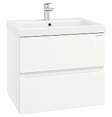 Тумба белый глянец 58,4 см Onika Эвада 106145