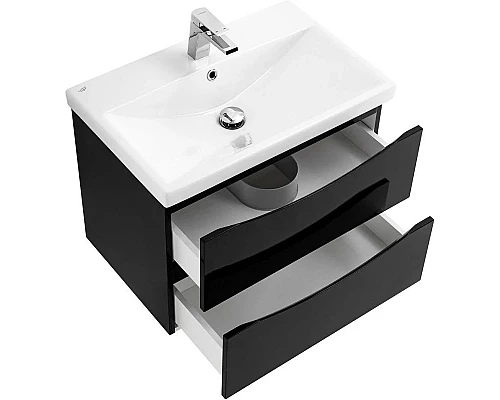 Заказать Тумба Nero Lucido 66,4 см BelBagno Marino MARINO-CER-700-2C-SO-NL-P в магазине сантехники Santeh-Crystal.ru