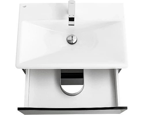 Заказать Тумба Nero Lucido 66,4 см BelBagno Marino MARINO-CER-700-2C-SO-NL-P в магазине сантехники Santeh-Crystal.ru