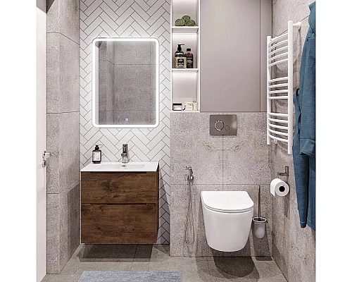 Купить Тумба Rovere Moro 59,6 см BelBagno Etna ETNA-H60-600-2C-SO-RW-P в магазине сантехники Santeh-Crystal.ru