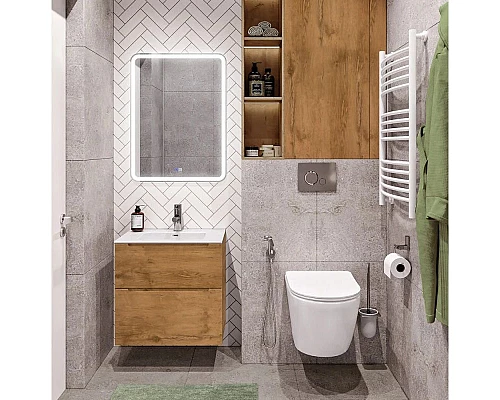 Заказать Тумба Rovere Nature 69,6 см BelBagno Etna ETNA-H60-700-2C-SO-RN-P в магазине сантехники Santeh-Crystal.ru