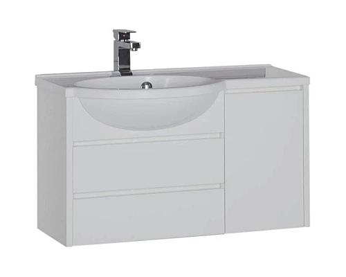 Приобрести Тумба белый 89,1 см Aquanet Лайн 00164936 в магазине сантехники Santeh-Crystal.ru