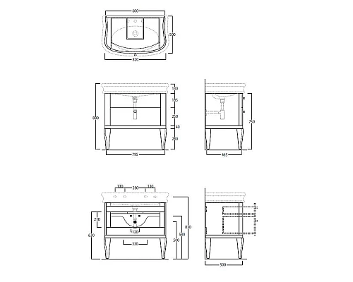Купить Тумба белый глянец 79,5 см Simas Lante LAM90 bi в магазине сантехники Santeh-Crystal.ru