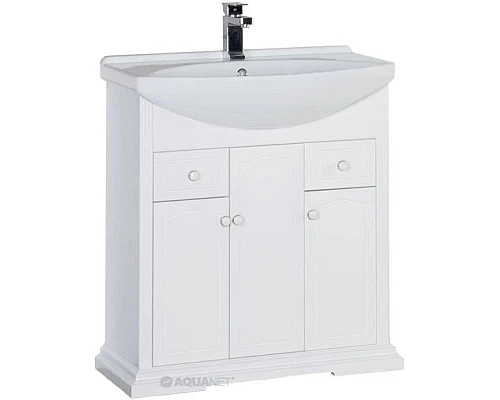 Приобрести Тумба белый 78,3 см Aquanet Лагуна 00175299 в магазине сантехники Santeh-Crystal.ru