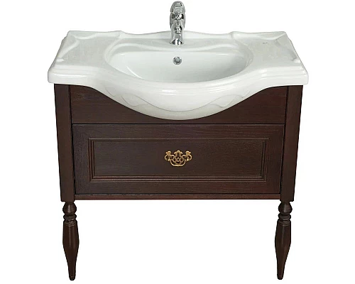 Купить Тумба дуб тёмный шоколад 83 см Roca America Evolution L ZRU9302959 в магазине сантехники Santeh-Crystal.ru